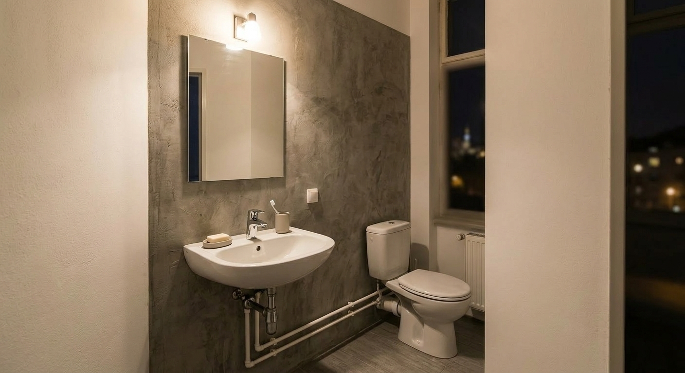 Microcement loft Holešovice - fotografie realizace 3